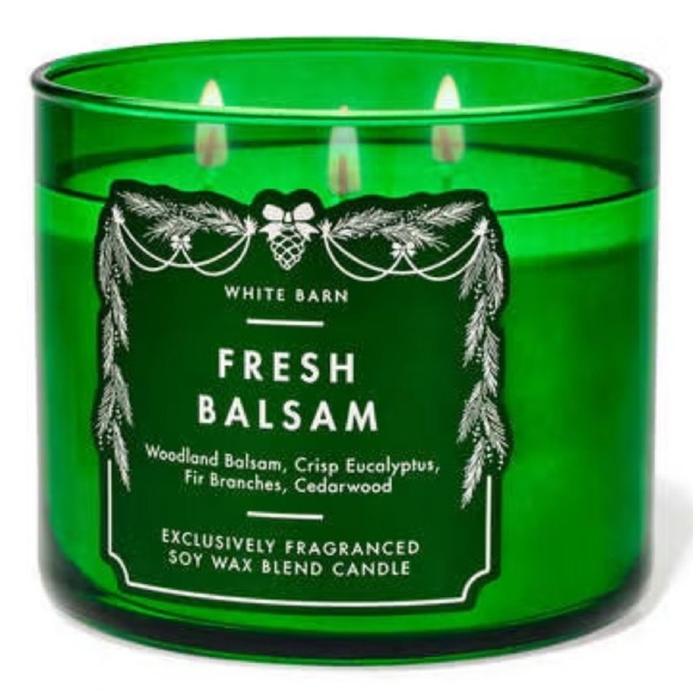 White Barn Fresh Balsam 3-Wick Candle